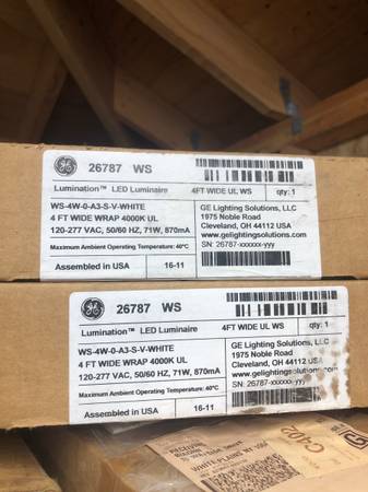 2 LED 4ft wrap light fixtures 1