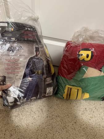 Batman & Robin Halloween Costume Men's L 1