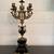 Antique French Bronze 5-Arm Empire Candelabra w/ Slate Base Ornate 1 thumbnail