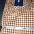 RUE HANDMADE MEN'S SLIMFIT SHIRT BROWN GINGHAM 3X 4 thumbnail