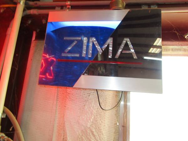 Zima Lighted Beer sign 1