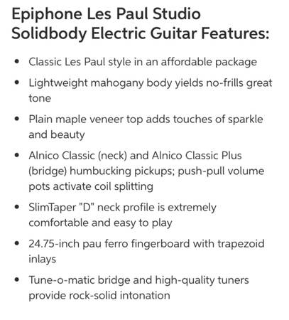 Epiphone les paul studio - $400 (Fremont)63471320954371121
