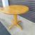 Round Pine Pedestal Table Butcher Block Style Top. 4 thumbnail