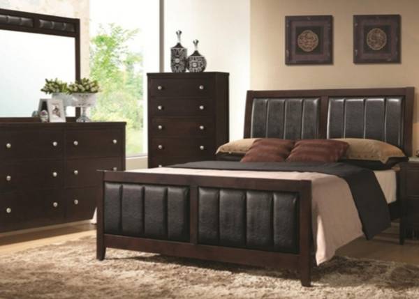 Carlton cappuccino queen bed 1