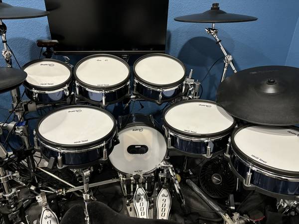 Roland Drum Pads - KD-140, PD-125x, PD-105x, Bonus Custom 8" tom 1