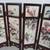 Asian Mini Tabletop 6 Panel Ceramic Folding Divider 2 Sided Flowers 7 thumbnail