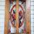 Gorgeous Vintage 60s Flower Stained Glass Wood Door needs TLC 79.5" ta 2 thumbnail