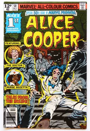 ALICE COOPER COMIC BOOK - 1979 Marvel Premier #50 1