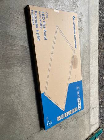 LED flat panel drop in light fixture 1