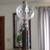 Antique Crystal Lamp -Tall, Huge Prisms, Nice Color, Hollywood Regency 8 thumbnail