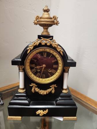 French Iron Time & Strike Clock @ 103 Vintage Market 1