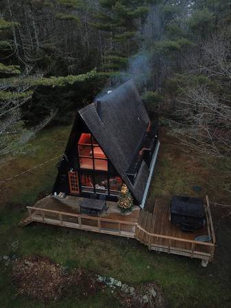 $1 / 3 habitaciones - Cabaña Mod A Frame en el bosque con bañera de hidromasaje - cerca de Mt. Snow & (Wardsboro, VT)63313461116545121