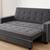 Serta Augustus Convertible Queen Sleeper Sofa (Charcoal) $500 OBO 4 thumbnail
