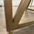 Crate and Barrel 48” Acacia and Brass Dining Table 7 thumbnail