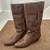 women’s 9 Nine West brown distressed leather boots - size 7 M 1 thumbnail