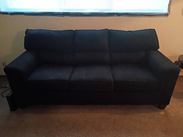 Black sofa excellent condition 1