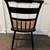 Vintage L.Hitchcock Black Harvest Floral Armchair 2 thumbnail