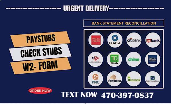 GET YOUR BUSINESS DOCS LIKE PAY BANK CHECK STATEMENTS STUBS AND MORE! 1