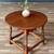 American Colonial Style Round Maple Side Table w/ Turned Legs, c.1930’ 6 thumbnail