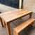 Old wooden table 5’ x 3’ and two benches 6 thumbnail