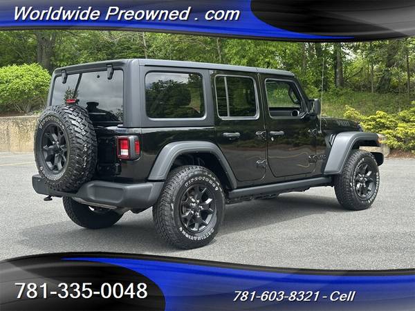 2021 Jeep Wrangler Unlimited Willys Loaded Up, Black on Black New Ti - $23,900 (South Weymouth)63486379482243124