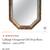 Mid century Hollywood regency gold leaf mirror 8 thumbnail