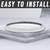 Motorcycle 7" Headlamp Lamp Trim Ring Cover Headlamp Assembly(Chrome), 4 thumbnail