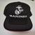 Marines Hat Cap Black w White Logo Cotton Union Made USA NEW 7 thumbnail