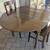 Antique Oak Drop leaf table +2 chairs 6 thumbnail