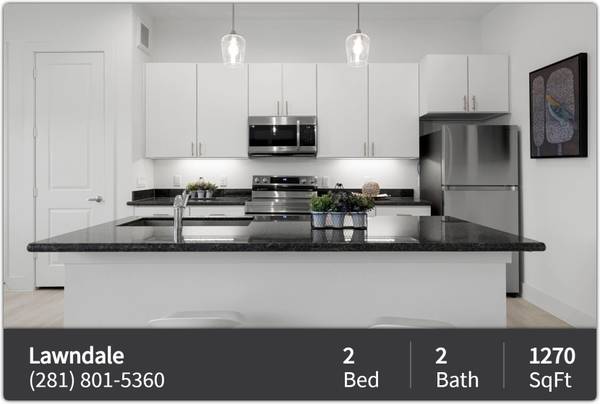 $1,500 / 2br - 1270ft2 - Cozy 2 BD / 2 BA complete with a private washer and dryer! (Houston)63906678123906121