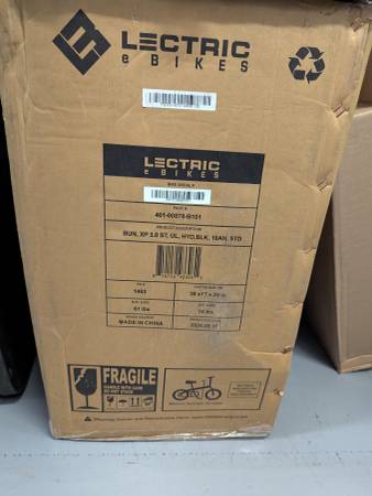 Lectric XP 3.0 Black Electric Bike, New in Box - $900 (Ellenton) 1