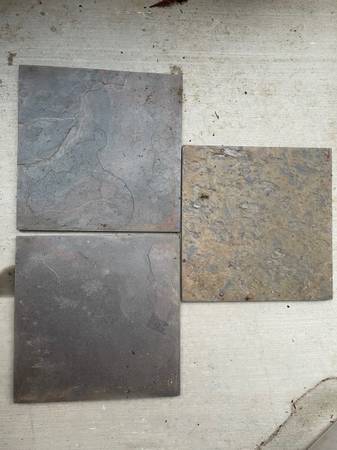 Slate tile, 12” x 12”, 120 sf 1