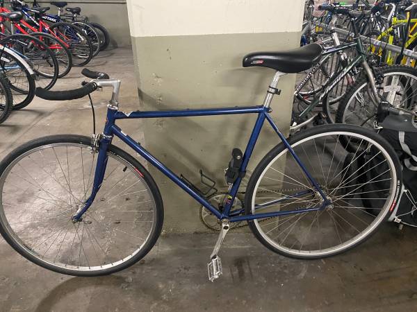 Blue Schwinn Chro-moly Frame Single Speed City Bike 1