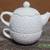 Vintage KATE WILLIAMS Wagon Wheel Pink 3 set Tea for ONE 1 thumbnail