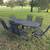 Wrought iron patio set with 6 chairs that bounce abd rock 1 thumbnail