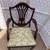 Pair of antique mahogany shield back arm chairs 3 thumbnail
