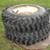 Carlisle X-Trac 4.80 x 8 snow tires on 3 hole Snapper Ariens wheels 2 thumbnail