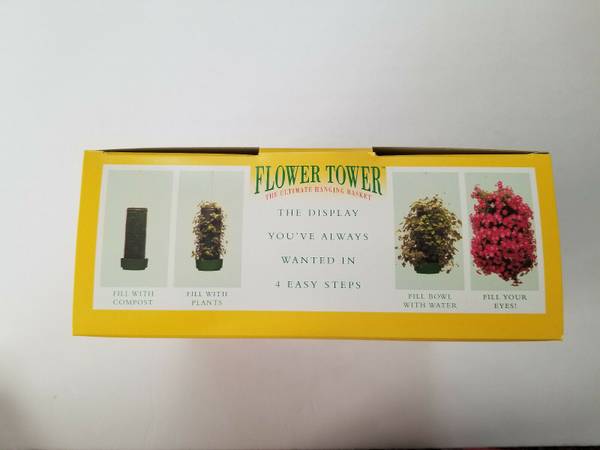FLOWER TOWER~Save water~Hanging Basket Planter~Balcony Patio Porch - $1563471427237377123