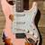 Partscaster Stratocaster Guitar - Shell Pink over Sunburst Heavy Relic 1 thumbnail
