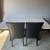 Modern 5-Piece Dining Set  White Faux Marble Table with Black Nailhead Chairs 14 thumbnail