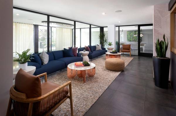 $2,886 / 1br - 769ft2 - Ceiling fans with wall controls in living room, Club Lounge (Mission Valley)63866049545731122
