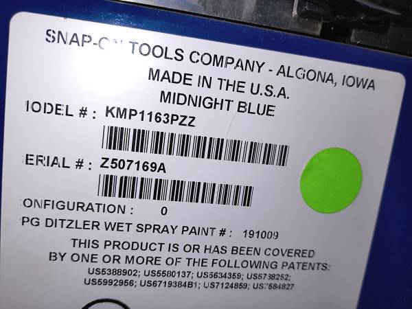 Sharp Snap-On Tool Box 1