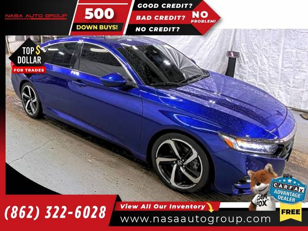 2020 Honda Accord Sedan Sport 20T 20 T 20-T Auto - $15,620 (The price in this ad is the downpayment)63476897664515121