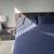 Modern Bed with frame & Nightstands 3 thumbnail