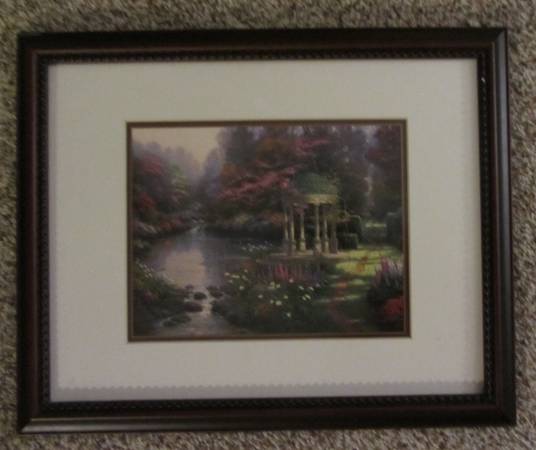 The Garden of Prayer By Thomas Kinkade Framed Print 1