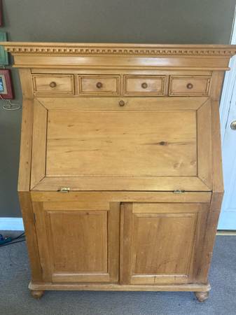 Chest, fold-down Desk, wood file cabinet 1