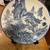 Large Decorative Blue and White Painted Ceramic Plate 2 thumbnail