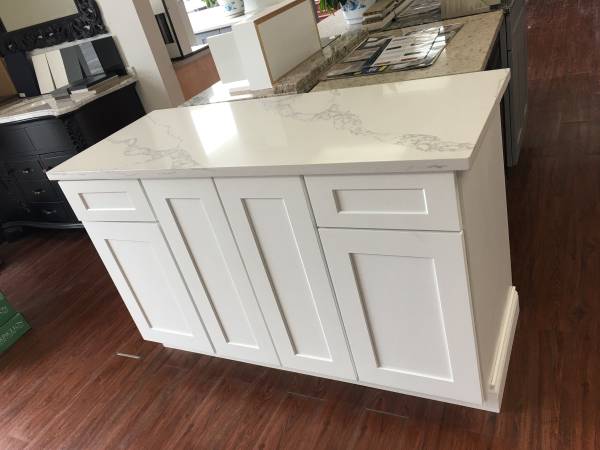 54" Shaker white bathroom vanity and  TOP WITH SINK 1