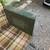 Vintage mid century modern patio porch glider with cushions 2 thumbnail