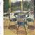 MID-Century patio Wire-Wrought-Iron-dining table and chairs 2 thumbnail